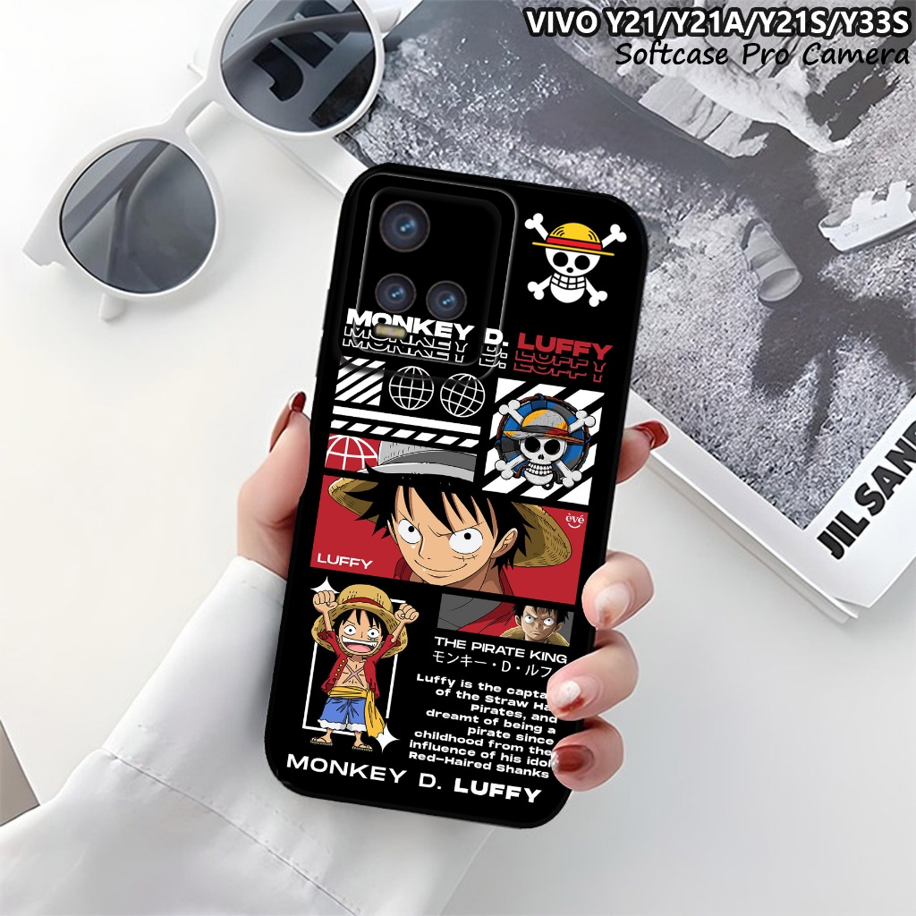Case Vivo Y21/Y21A /Y21T/Y21S /Y33T /Y33S ( ONE PIECE ) - Softcase - Silikon - Kondom Hp - Casing