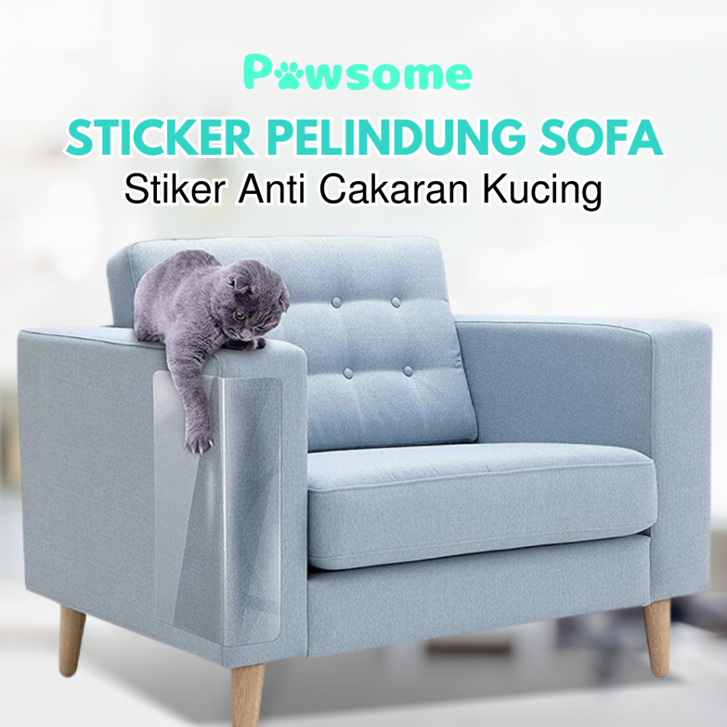 STICKER PELINDUNG SOFA FURNITURE DARI CAKARAN GARUKKAN KUCING - STICKER ANTI CAKARAN KUCING Pelindun