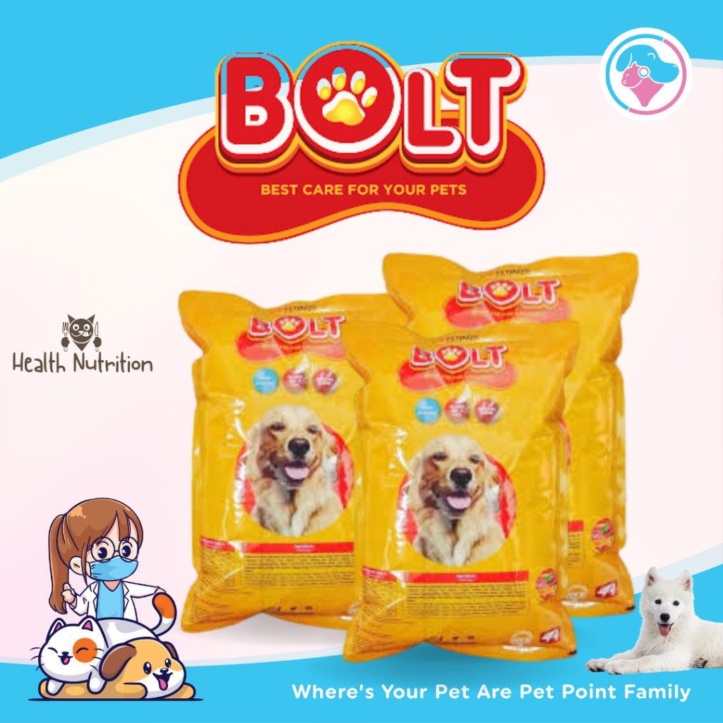 Makanan Anjing BOLT DOG Beef 1kg - Pakan Kering Anjing Dewasa