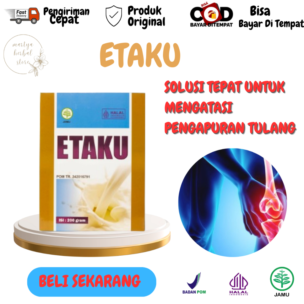 

Walatra Etaku Susu Pengapuran Tulang Osteoporosis Rematik Asam Urat Susu Syaraf Kejepit Sakit Pinggang Pegal Linu Susu Bubuk Kambing Etawa Herbal Alami