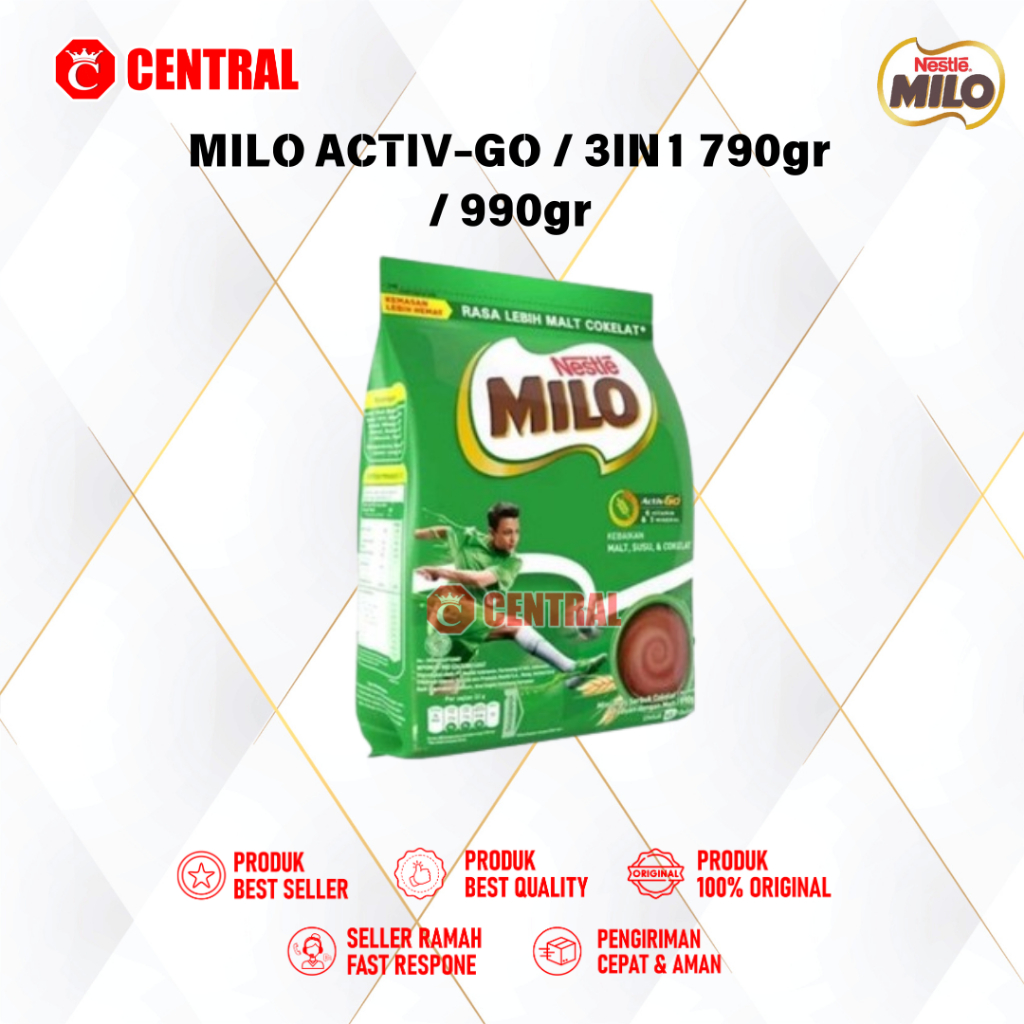 

MILO ACTIV-GO / 3IN1 790gr / 990gr /centralbandung