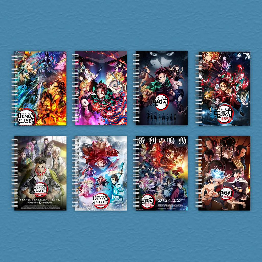 

(BELI 6 GRATIS 1)Buku Tulis Catatan buku notebook buku diary Notebook Ring Spiral A6 60 Lembar koleksi gambar Anime KIMETSU NO YAIBA