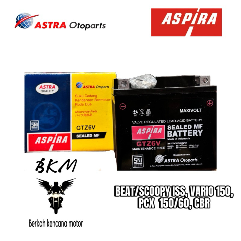 AKI ASPIRA GTZ6V 100% Original