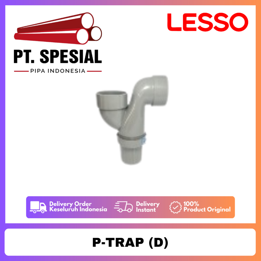 P-Trap 2 Inch PVC D Lesso / P Trap 2 Inch / P-Trap D Lesso / P Trap - 09