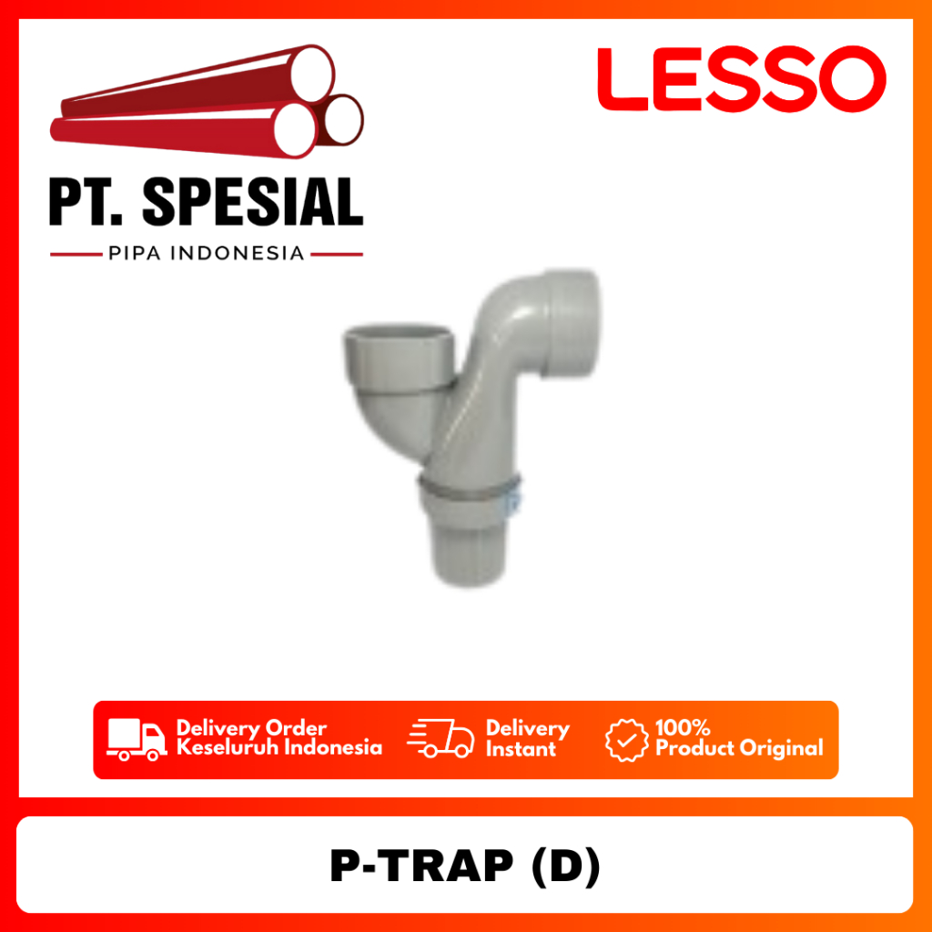 P-Trap 2 Inch PVC D Lesso / P Trap 2 Inch / P-Trap D Lesso / P Trap - 08