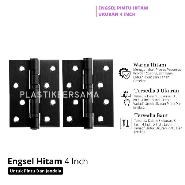 Engsel 5 Inch / Engsel Lubang 5 - Lubang 4 Engsel Daun Pintu Besar & Pintu Kupu Tarung