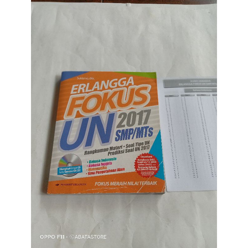 BUKU ERLANGGA FOKUS UN SMP MTS 2017 SUKISMO