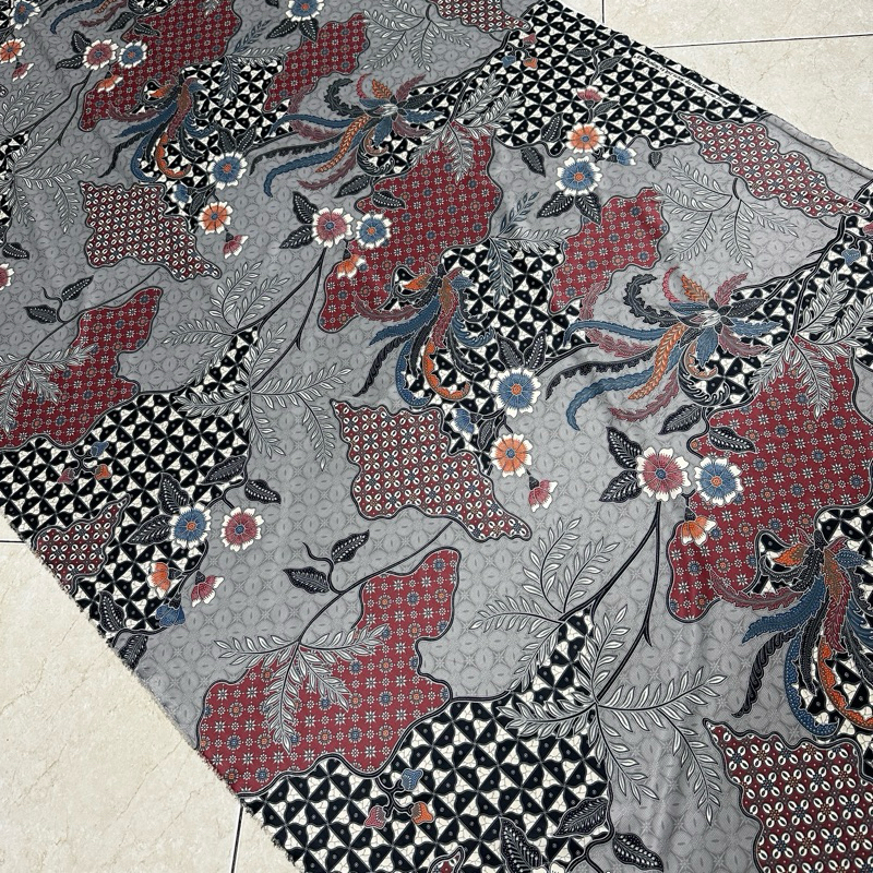 BATIK SUTRA SUPER HALUS CAP MOJANG #NF891195 (per 0.5M) Lebar 1.15M Bisa Seragam ,Gamis Bahan premiu