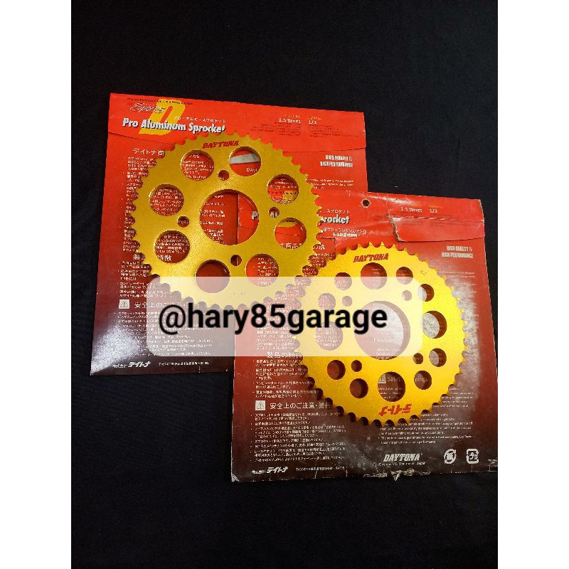 GEAR GIR DAYTONA DURALUMIN HONDA MEGAPRO CBR150 428 44 46 ORIGINAL