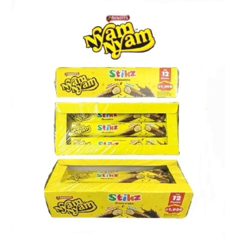 

NYAM NYAM Stikz Biscuit Stick 1 Box Isi 12 Pcs