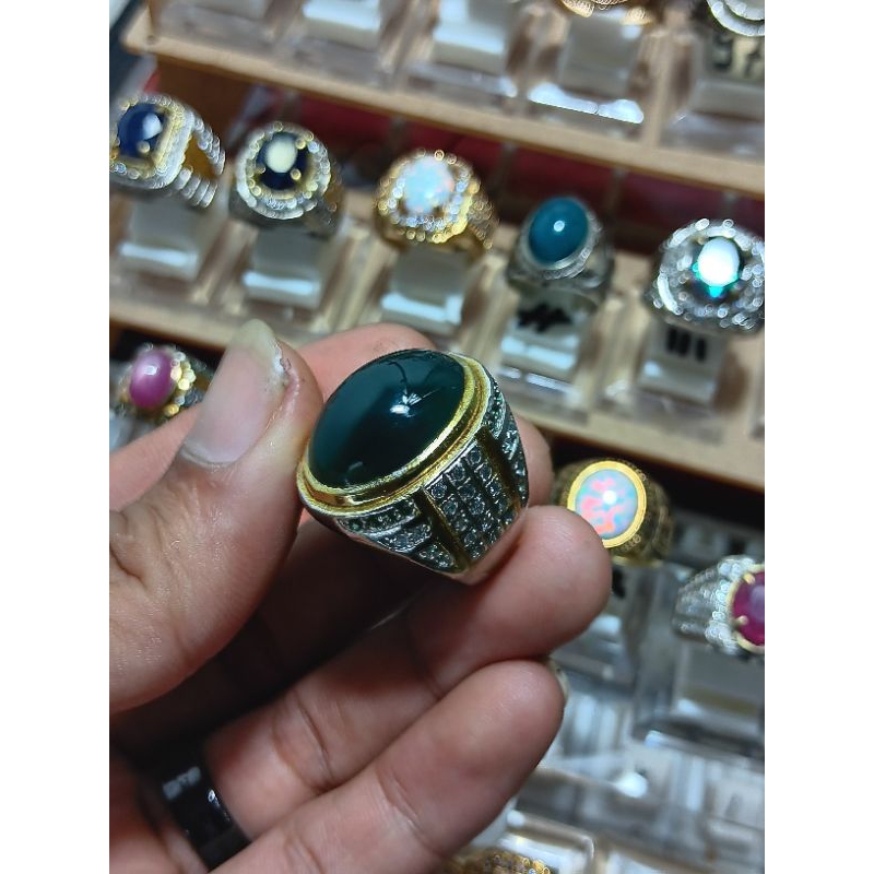 ijo garut ijo botol ohen garut ring perak