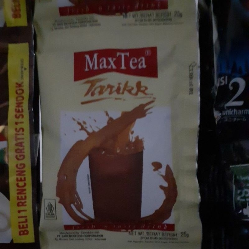 

MaxTea Tarik Renceng 10×25gr