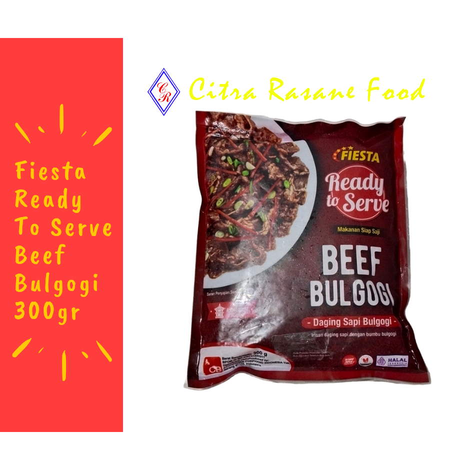 

Fiesta Ready To Serve Beef Bulgogi / Daging Sapi Bulgogi 300gr