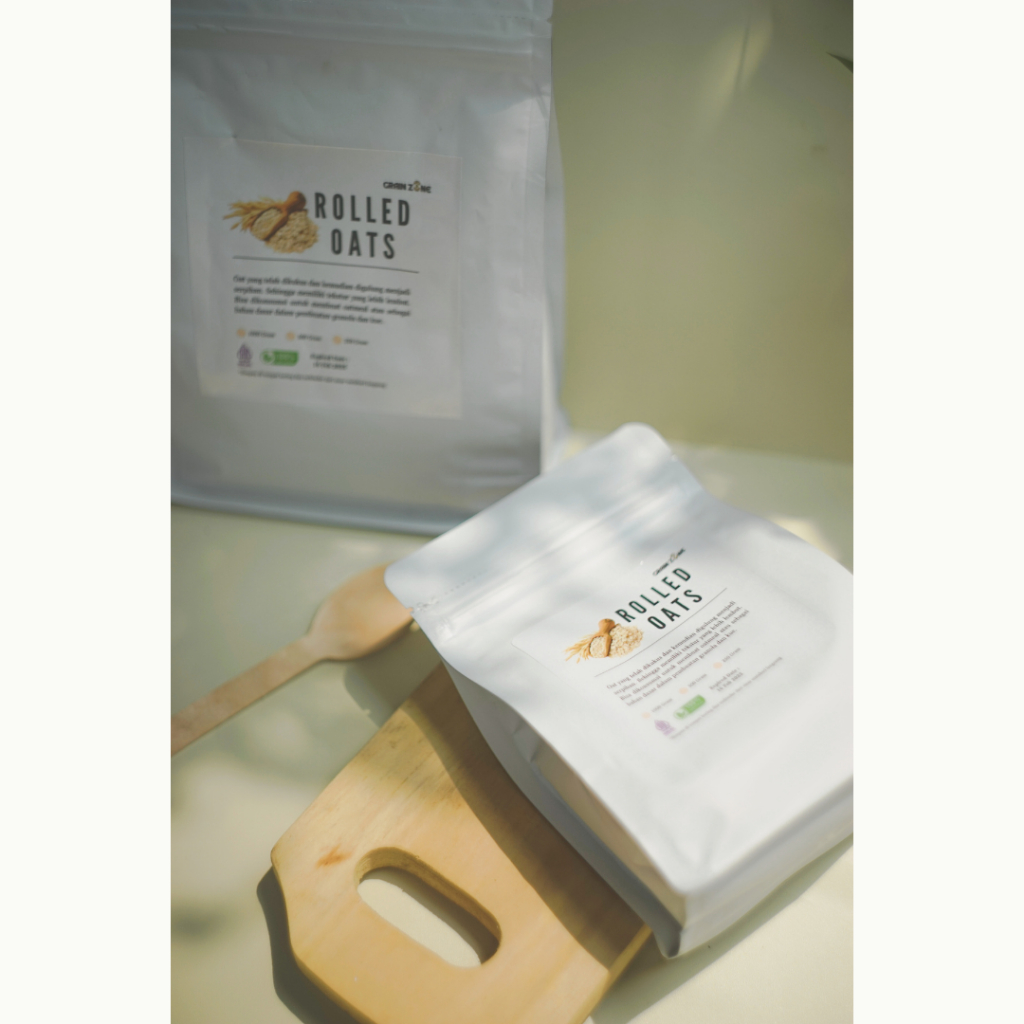 

GRAIN ZONE - ROLLED OAT 250 GR | GANDUM UTUH 250 GR UNTUK SARAPAN SEHAT