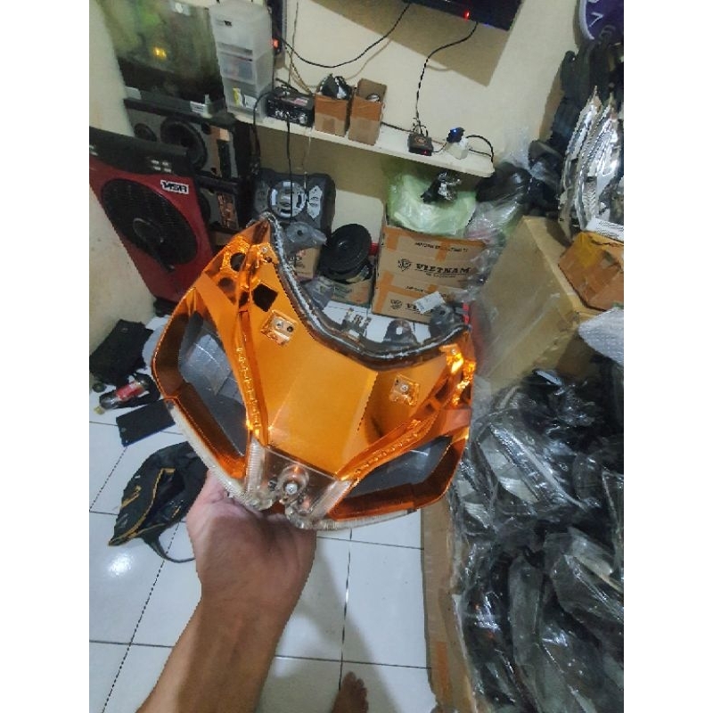REFLEKTOR LAMPU DEPAN VARIO 110 FI LED ORIGINAL