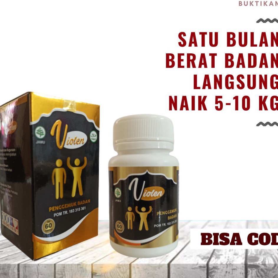 Gebyar promo VIOLEN Gemuk Penggemuk Badan ALAMI PLUS PENAMBAH NAFSU MAKAN  VIOLEN Gemuk Badan Perman