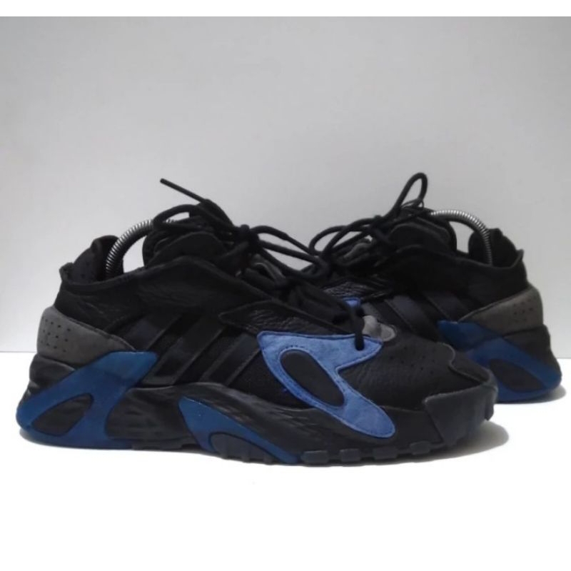 Sepatu Adidas Streetball Black Blue Carbon Second Original 41