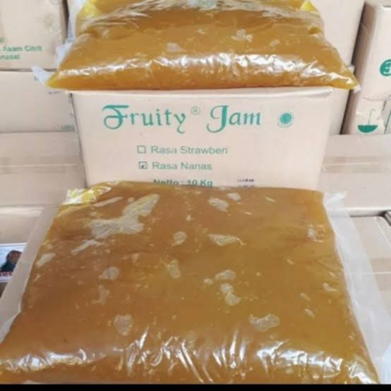 

selai nanas fruity jam 10 kg kartonan 2x5kg