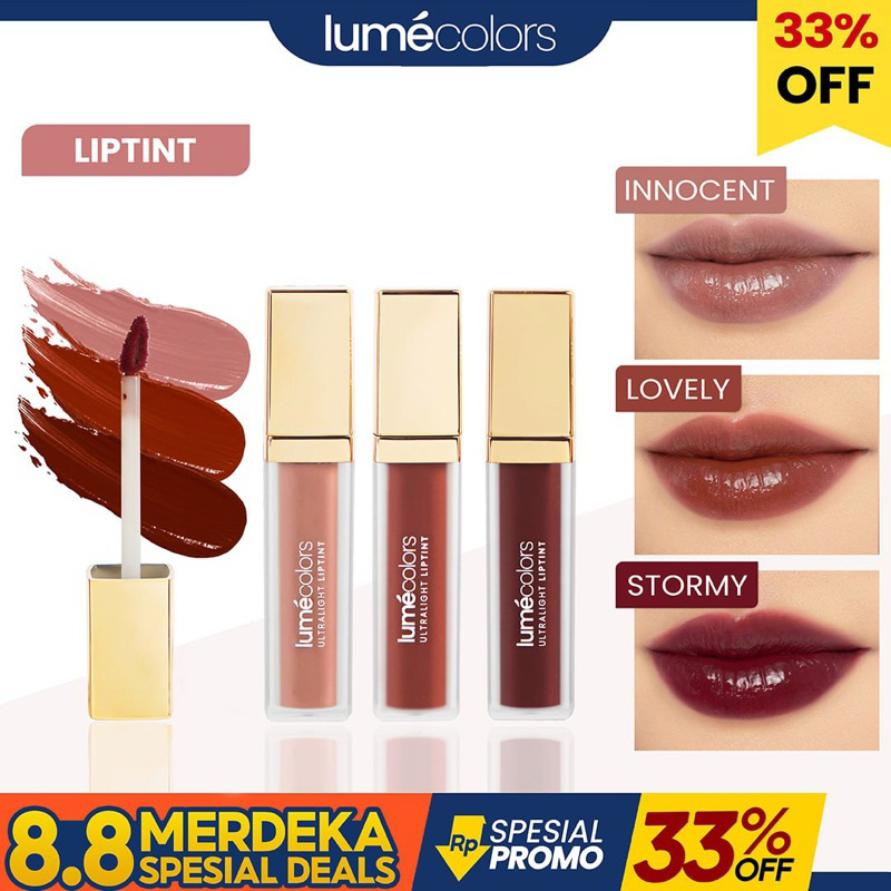 BUNDLING 3IN1 Lumecolors 3 Liptint Lipstain
