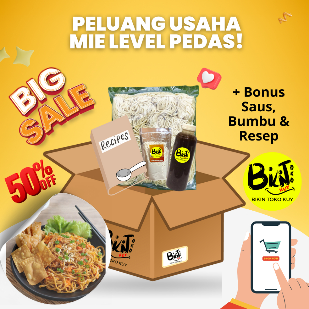 

Paket MURAH - MIE LEVEL GOCENGAN - Peluang Bisnis Makanan Kekinian Mie Level Pedas Ide Bisnis Dirumah Mie Gacoan Instan Usaha Modal Kecil