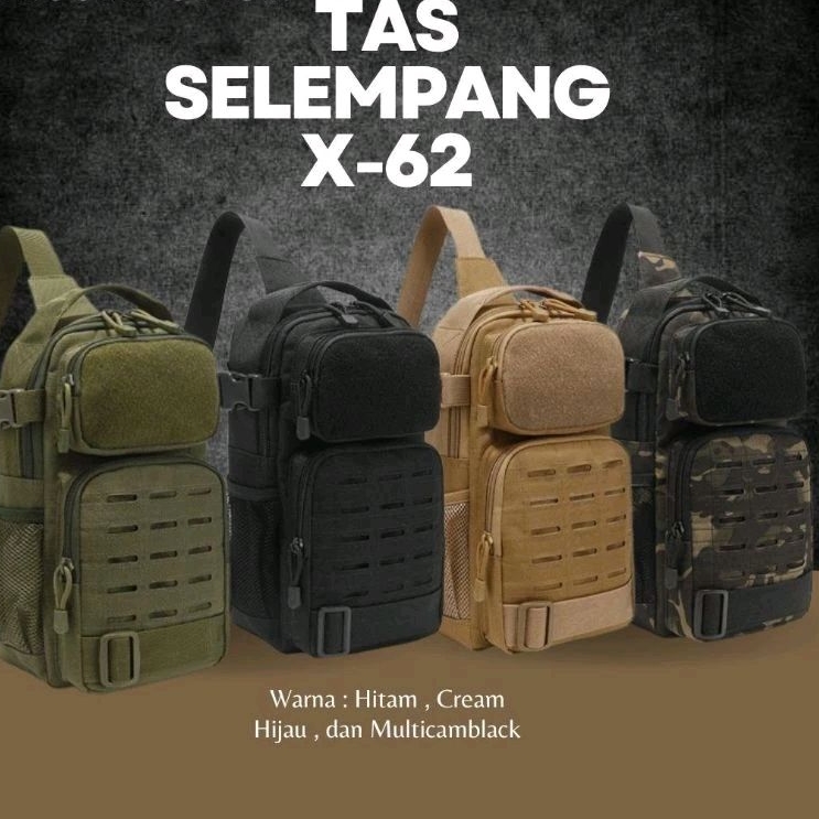 TAS SELEMPANG MULTICAM BLACK