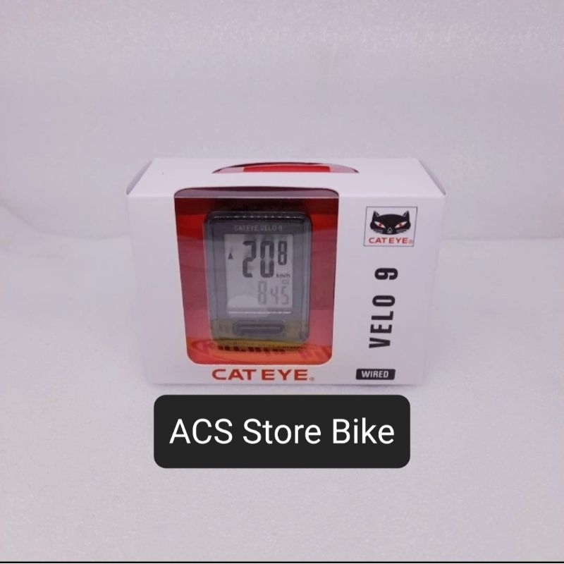 SPEEDOMETER SEPEDA CAT EYE VELO 9 UNTUK SEPEDA GUNUNG MTB FEDERAL LIPAT ROADBIKE BMX DLL