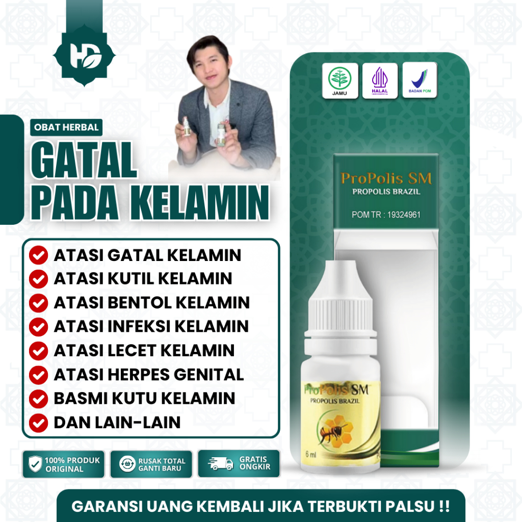 Salep Kutil Kelamin HPV, Perontok Kutil Kelamin, Penghilang Kutil Kelamin / Kutil Anus - Propolis SM