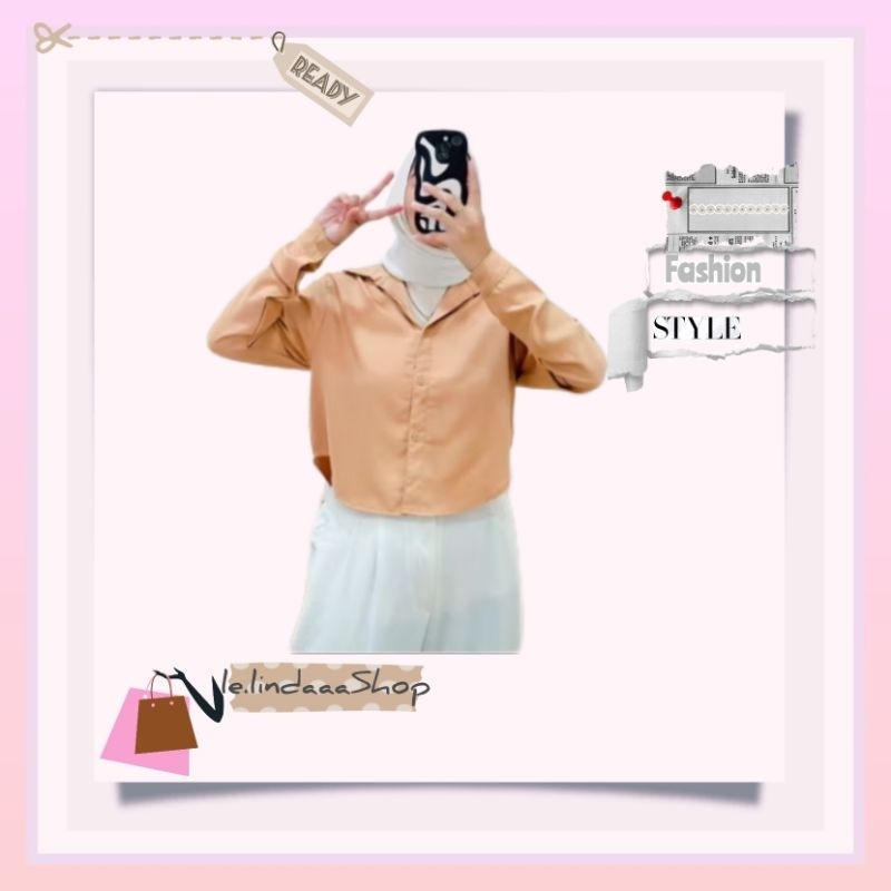 Kemeja Wanita Crop/Long Shakila Coksu