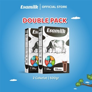 

PAKET ISI 2 Esamilk Coklat 500gr | Susu Sapi Bubuk Susu Penggemuk, Peninggi & penambah berat Badan