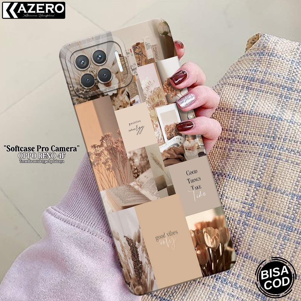 Softcase Pro Camera OPPO RENO 4F - Fashion Case Aesthetic - Case OPPO RENO 4F Terbaru - Casing OPPO 