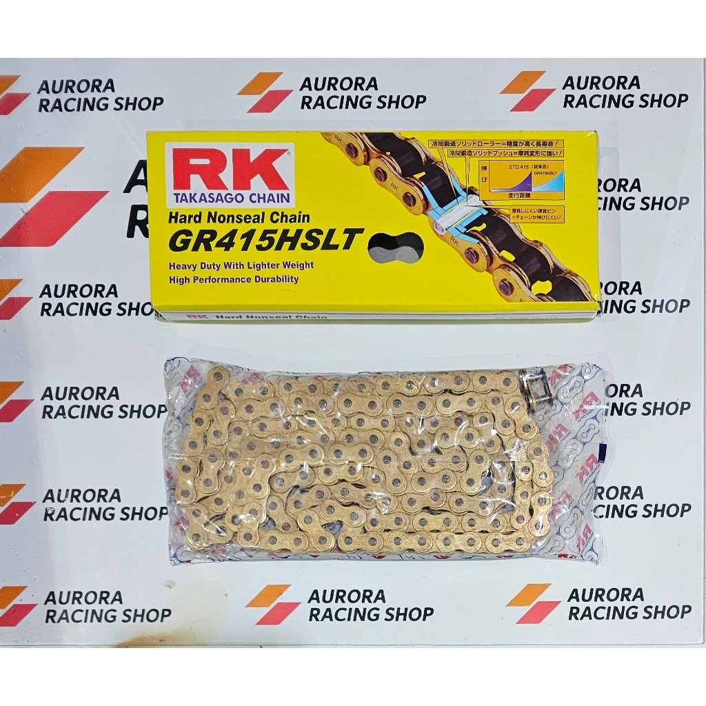 RANTAI RK 415 HSLT - 130L GOLD RK TAKASAGO CHAIN ORIGINAL