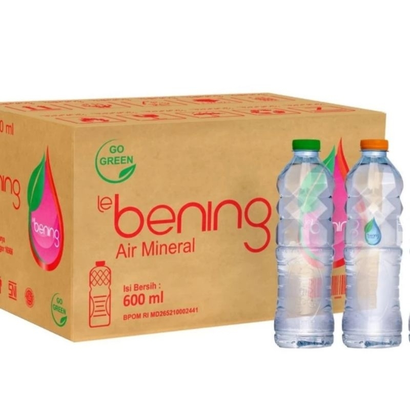 

air minum le bening 600 ml botol 1 dus