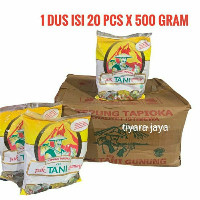 

Tepung Tapioka Cap Tani 1 karton isi 20pcs