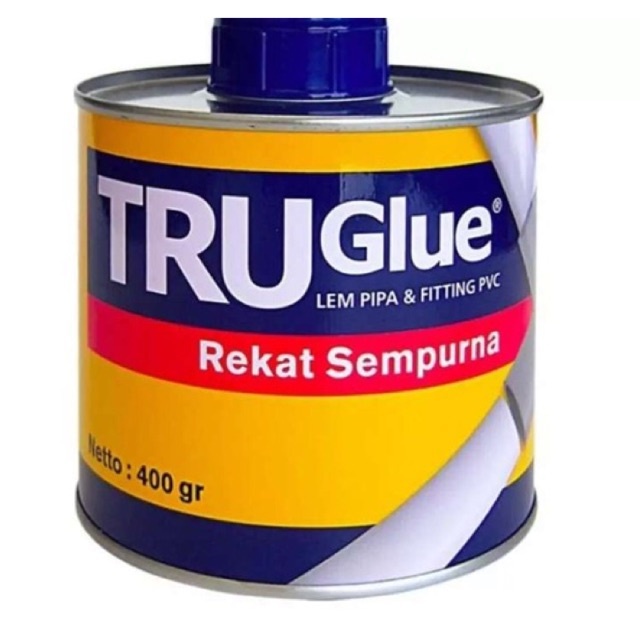 Lem Pipa PVC Kemasan 400gr RuGlue Rucika / Perekat Pipa PVC 400gr RuGlue by Rucika