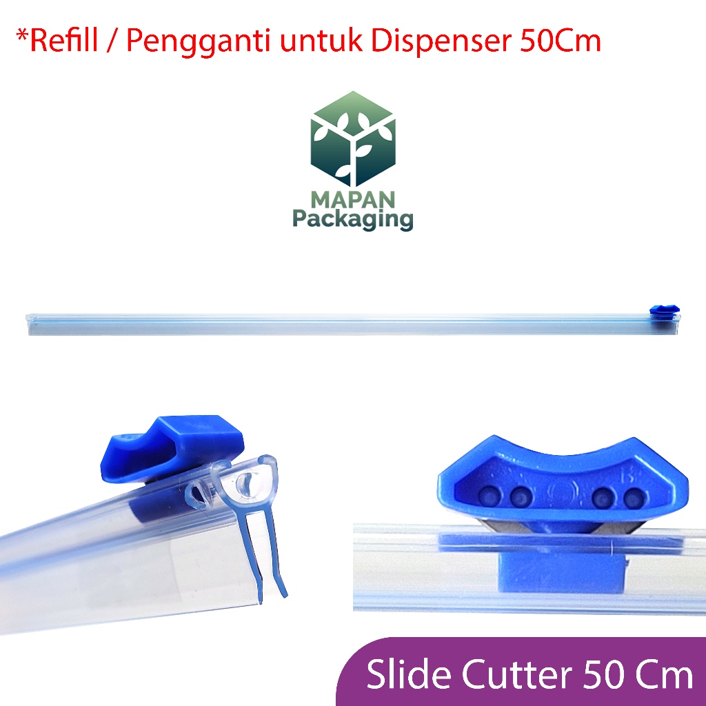 

Slide Cutter 50cm Refill Pemotong Dispenser 50cm Plastik Wrapping