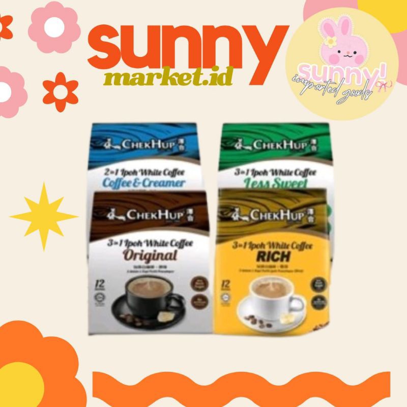 

SUNNYMARKET - CHEKHUP CHEK HUP IPOH WHITE COFFEE KOPI IMPORT / TEH TARIK
