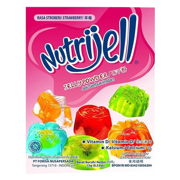 

Nutrijell Jelly Powder Strawberry 15g