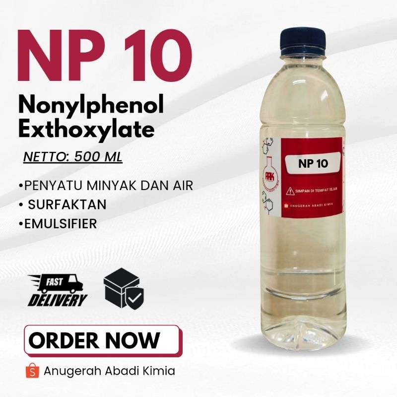 NP 10/ Tergitol/ Sulfaktan/ Surfaktan/ Nonylphenol Exthoxylate 10/ Penyatu Minyak dan Air/ Emulsifie