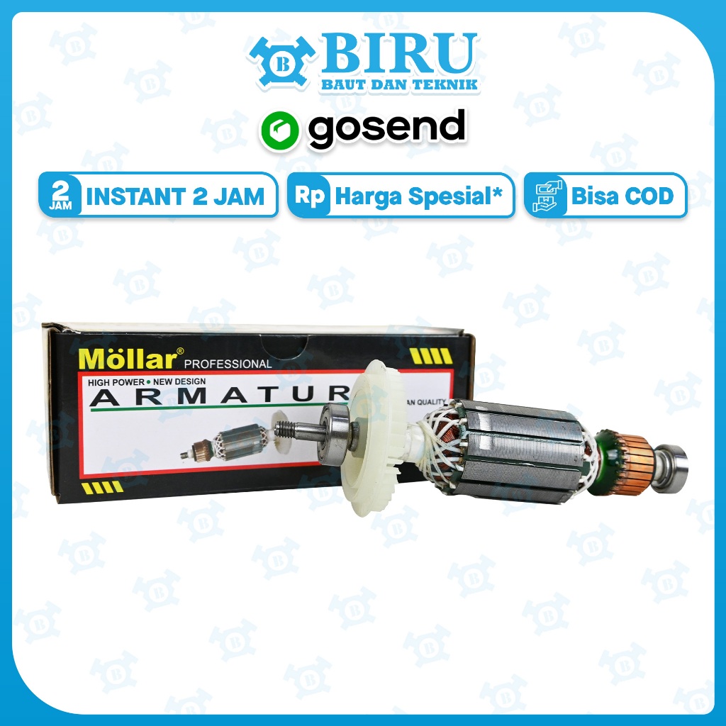 MOLLAR Armature Mesin Gerinda 4 Inch AG6700 / Angker Dinamo Gurinda AG 6700 / Rotor Motor Gulungan G