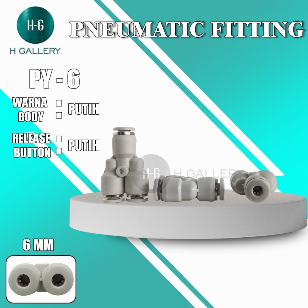 PY-6 ~ PNEUMATIC FITTING / FITTING ANGIN / NEPEL SELANG *S