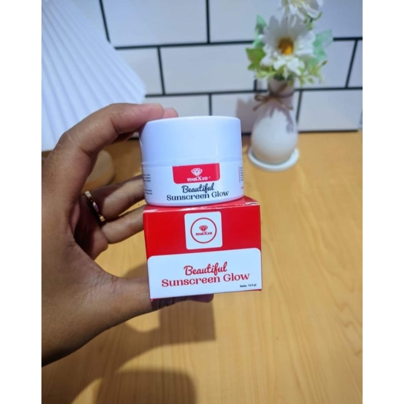 SUNSCREEN GLOWING BY MAXI GLOW BPOM SPF 30