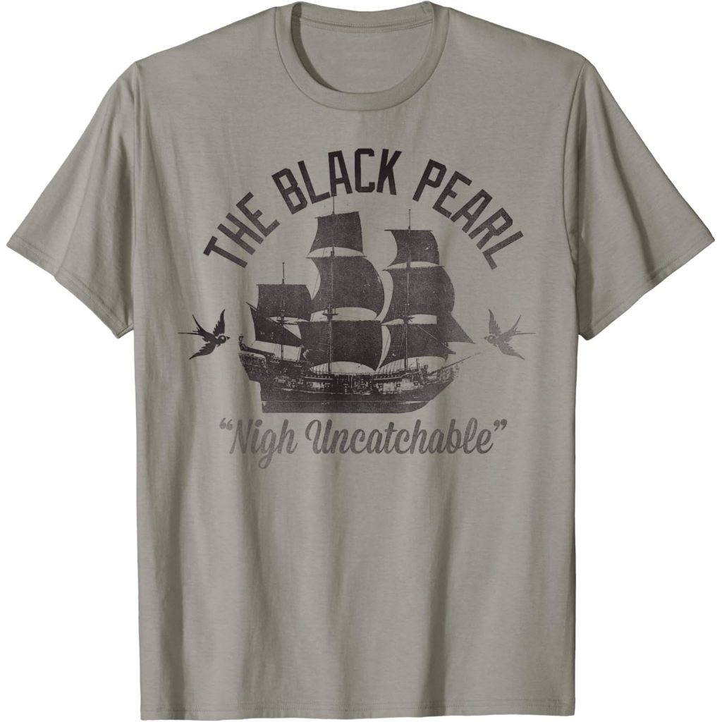 Kaos Dewasa Pirates of the Caribbean Untouchable Black Pearl T-Shirt Fashion Baju Atasan Anak Laki L
