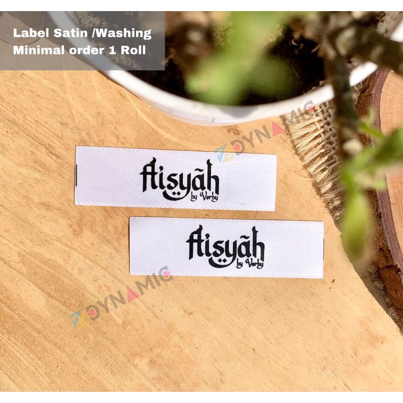 

100 pcs 1hari jadi/satin import/label pakaian/produk costum/pencucian label