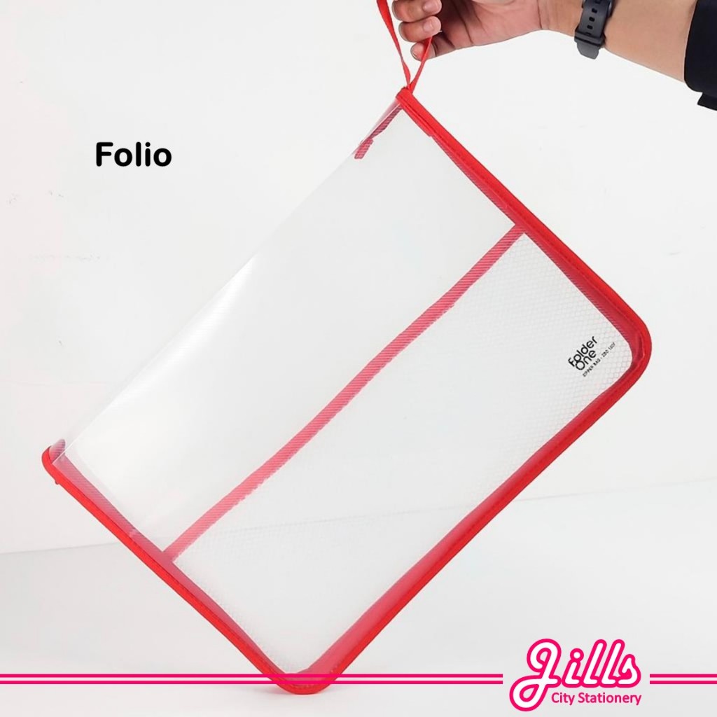 

Folderone Map Plastik Resleting F4 / Zipper File Folio / Zipper Bag FC