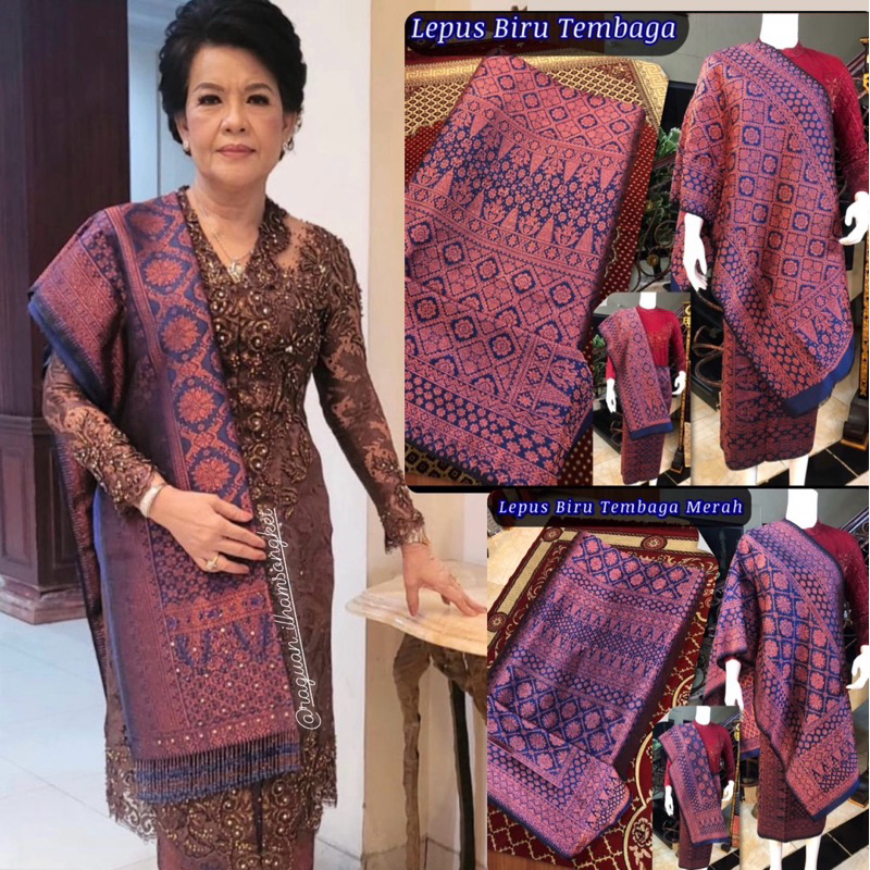 Songket Lepus Tembaga Harga Spesial / songket tenun asli palembang /ilham songket palembang