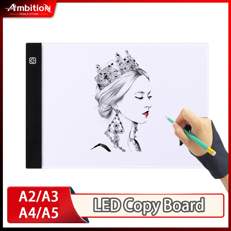 

[Ready]A2/A3/A4/A5 LED Drawing Tracing Board Stensil Board Papan Jiplak Gambar LED Anak & Dewasa Copy Board Papan LED Light Pad Ultra Slim