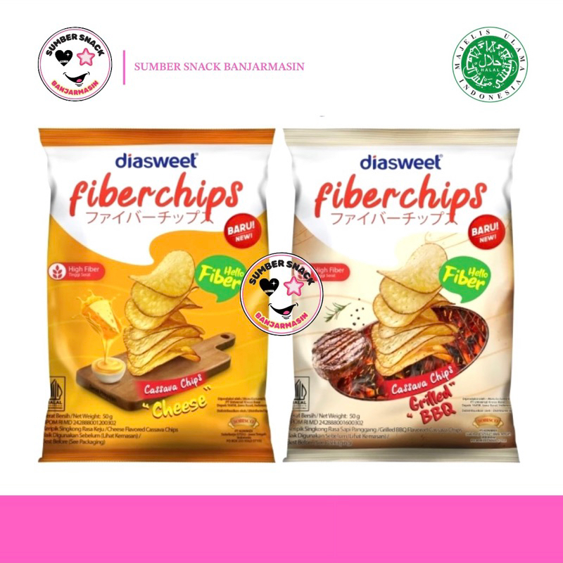 

Diasweet Fiberchips (2 Varian Rasa) (50g)