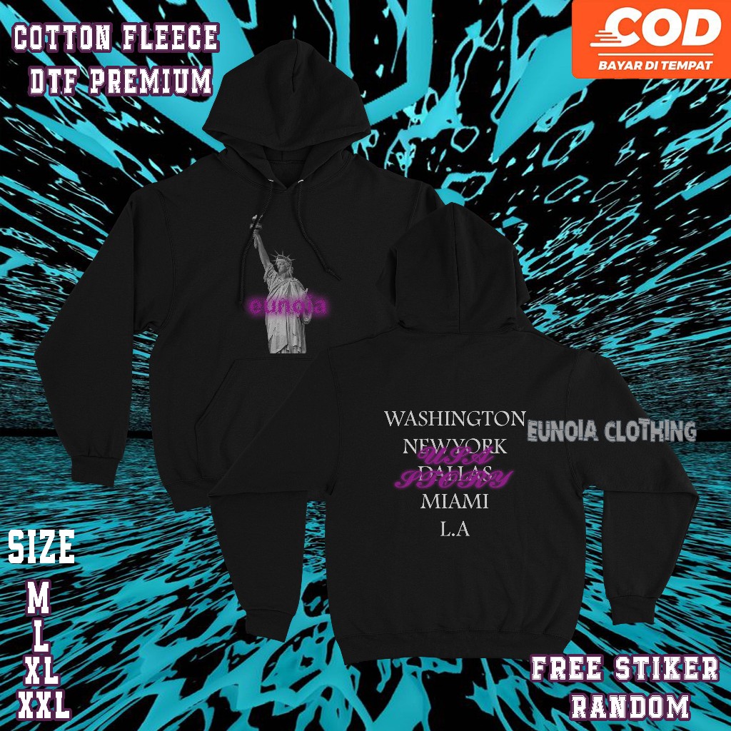 Jacket Hoodie Eunoia Usa Story | Hoodie Jumper ~ Free Sticker
