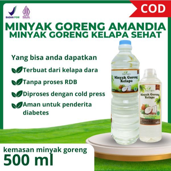 

Minyak Goreng Amandia Terbuat Dari Kelapa Dara Aman Untuk Penderita Diabetes 1 Liter