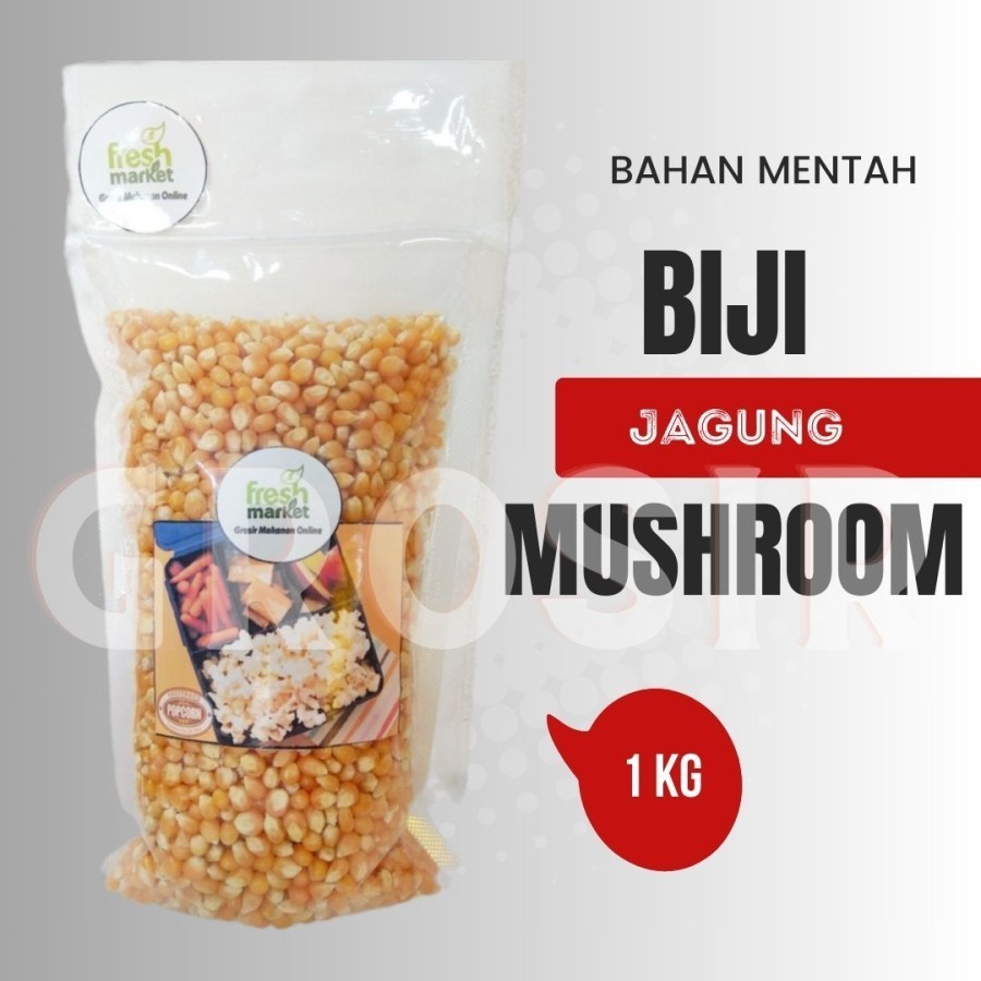 

Bahan Mentah / Biji Jagung Popcorn Big Ball Mushroom / Popcorn Bulat Import 1 Kg / HALAL